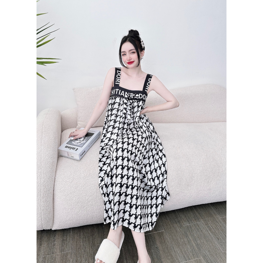 Đầm Ngủ Nữ Sexy Váy Ngủ 2 Dây Bigsize Lụa Latin Cao Cấp Hàng Loại 1