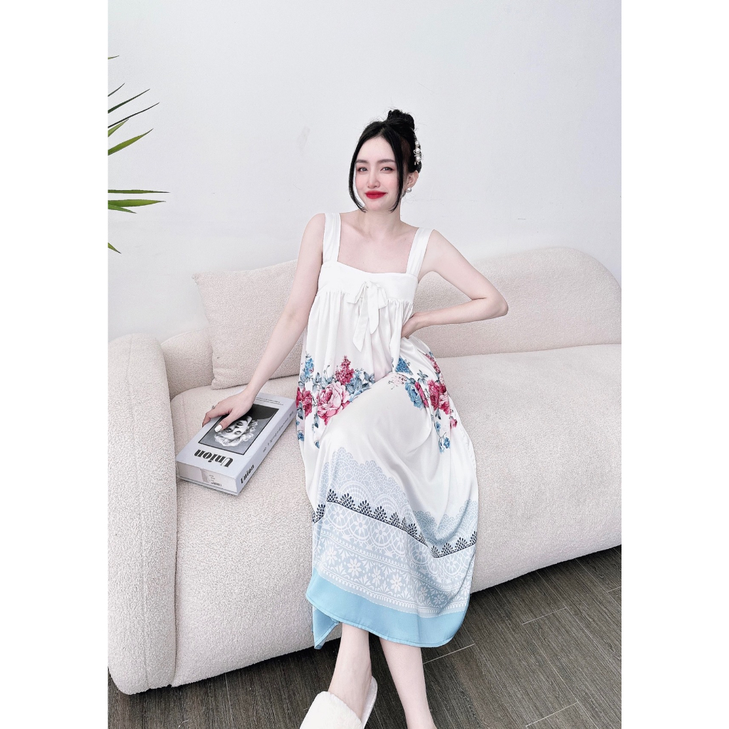 Đầm Ngủ Nữ Sexy Váy Ngủ 2 Dây Bigsize Lụa Latin Cao Cấp Hàng Loại 1