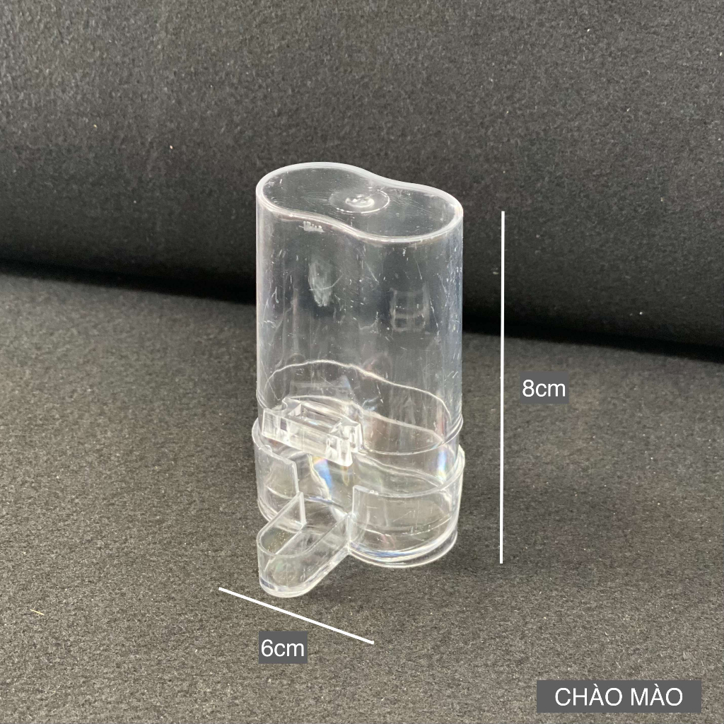 Cóng nước nhựa meka đựng nước uống cho chim 4 size lớn nhỏ - phụ kiện lồng chim Duy Khang