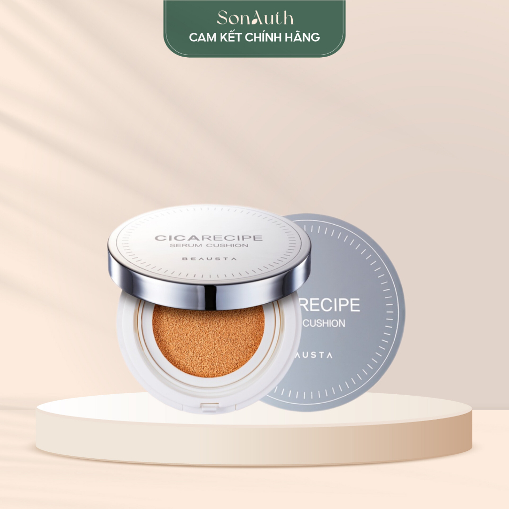 Phấn nước Beausta Cicarecipe Serum Cushion SPF50+ 15g