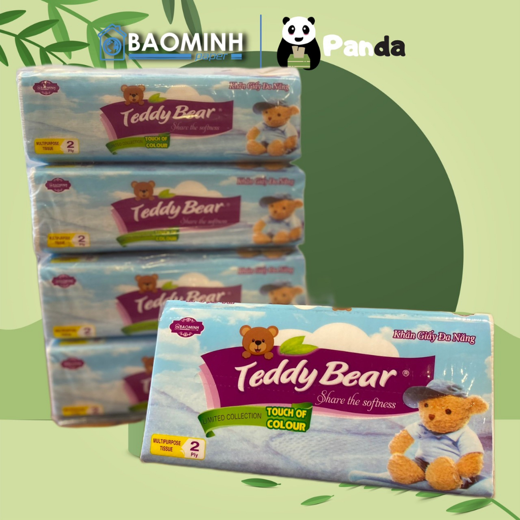 Giấy rút đa năng Teddy Bear siêu dai, thấm dầu,nước, giấy rút lau bếp, không mùi, không hóa chất