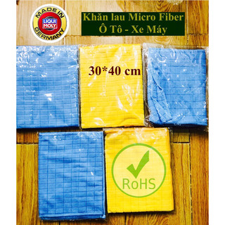 [HCM] Khăn lau ô tô -xe máy ,vi sợi micro fiber 30*40cm-5 cái