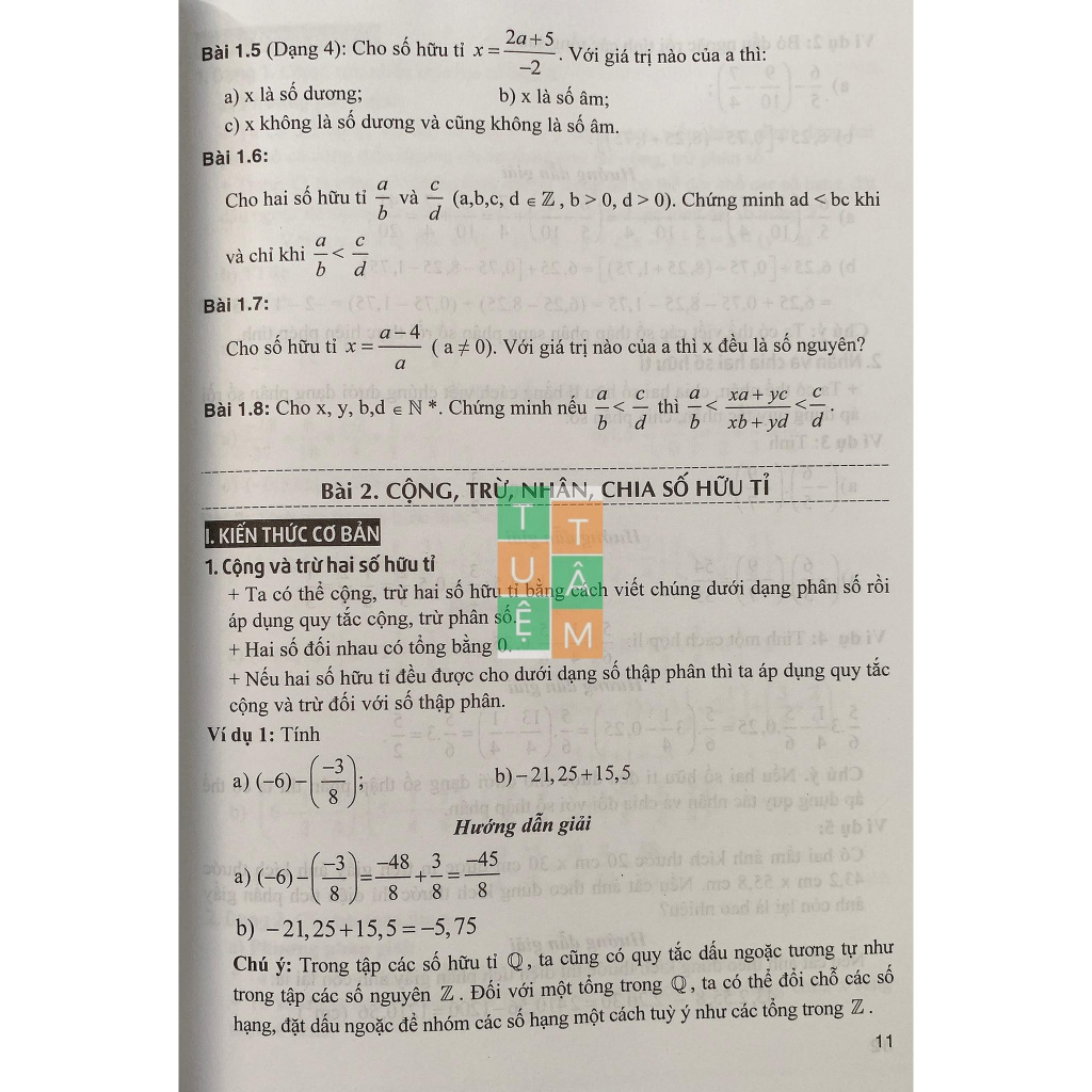 Sách - Hướng dẫn học và giải các dạng bài tập Toán 7