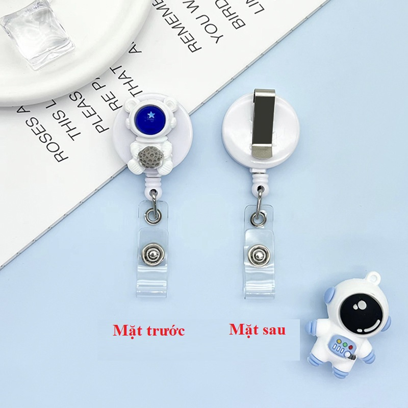 Móc - Kẹp bảng tên học sinh, sinh viên, nhân viên phi hành gia có thể kéo dãn CS77