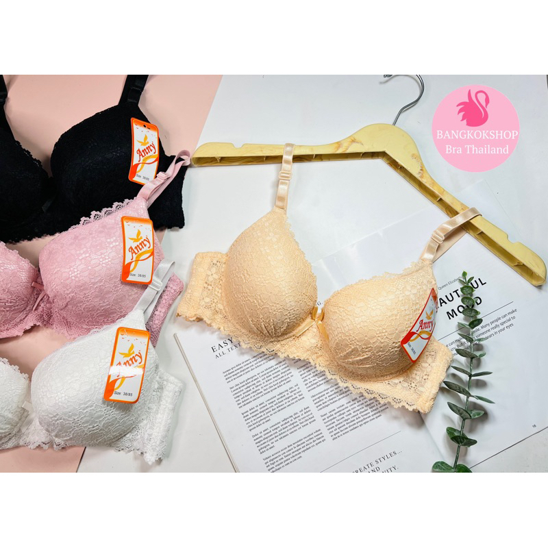 Áo ngực nâng đẩy cao cấp Anny 913 đệm dày quả ren mềm hàng Thái Lan nhập khẩu