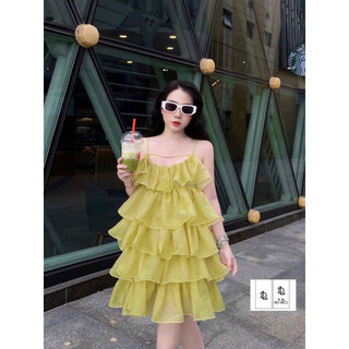 Váy tơ tầng siêu xinh