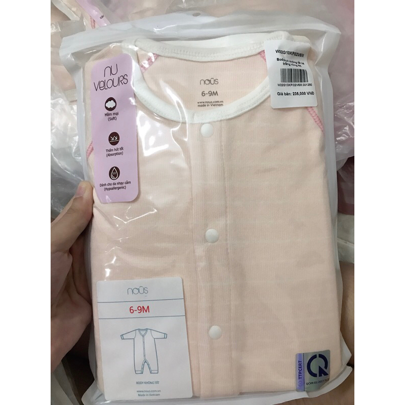 Bodysuit không tất kẻ Velours Nous