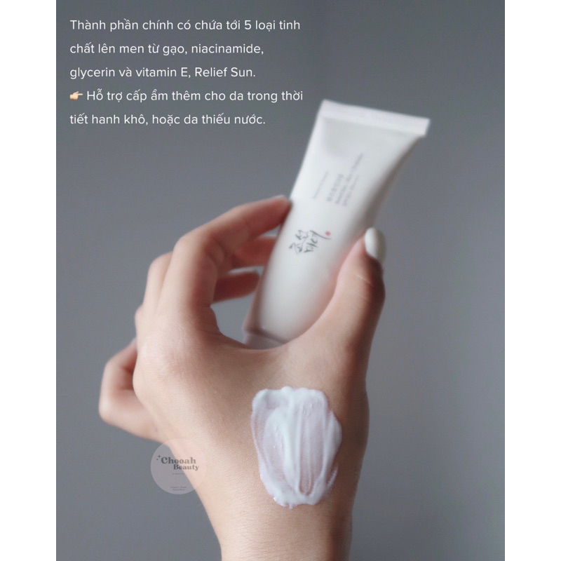 Kem chống nắng BEAUTY OF JOSEON RELIEF SUN RICE + PROBIOTICS 10ML/50ML