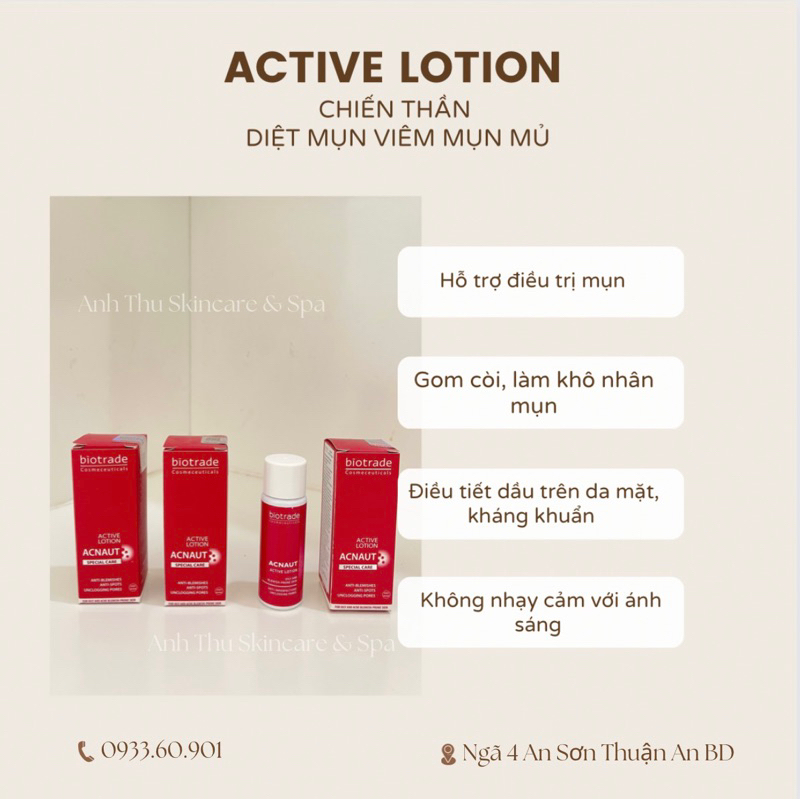 Chấm mụn Biotrade Acnaut Active Lotion 10ml