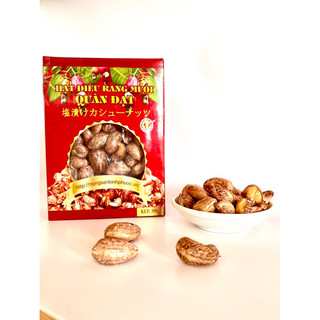 Hạt điều rang muối Quân Đạt hộp giấy 350gr