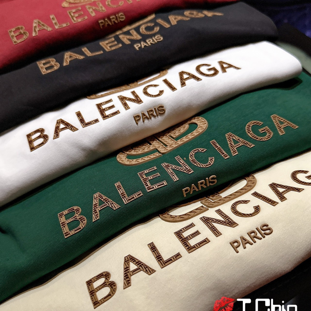 Áo Thun BALENCIAGA PARIS Form Rộng Tay Lỡ Cotton 100%, Áo Phông Unisex Nam Nữ In Chữ | BigBuy360 - bigbuy360.vn