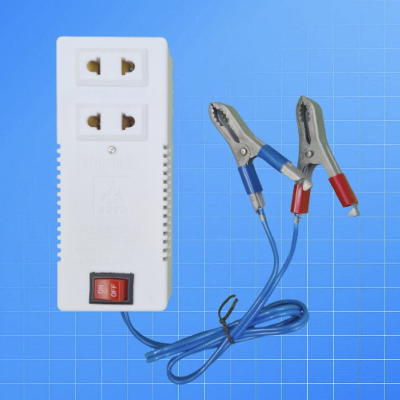 Inverter chuyển điện từ bình ắc quy 12V lên 220V dùng sạc điện thoại, thắp sáng, nguồn phát wifi công suất 40w