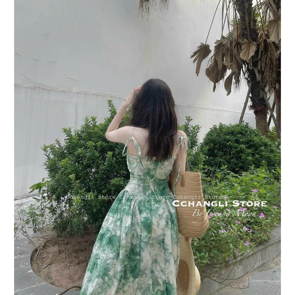 ĐẦM XÒE HAI DÂY XẾP LY NGỰC CÓ MÚT