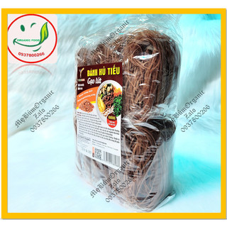 Hủ Tiếu Gạo Lứt YoungBack (10 vắt/túi - 500g).Thích hợp ăn kiêng, giảm cân, ăn mặn, ăn chay.