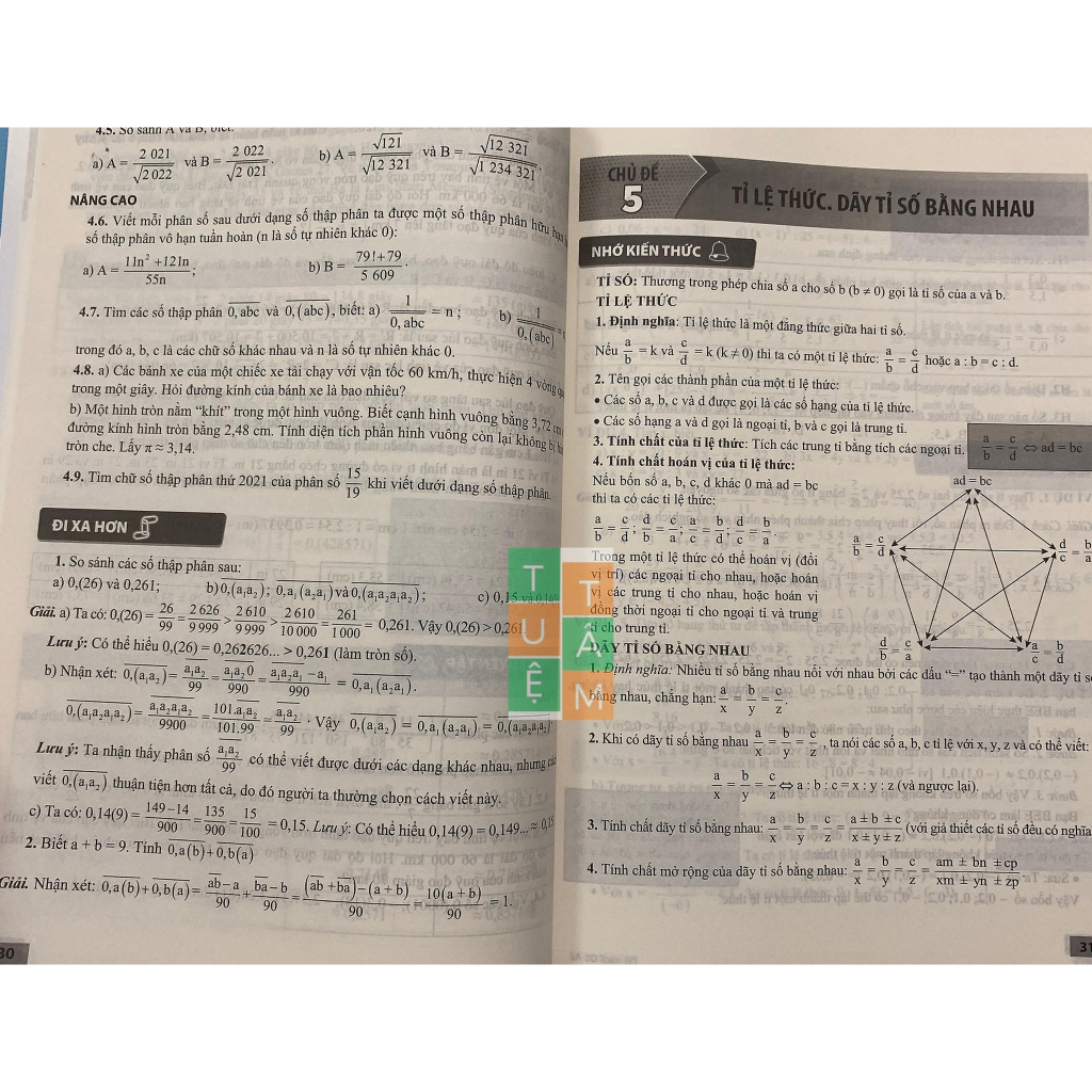 Sách - Bồi dưỡng Toán 7  - tập 1 và tập 2