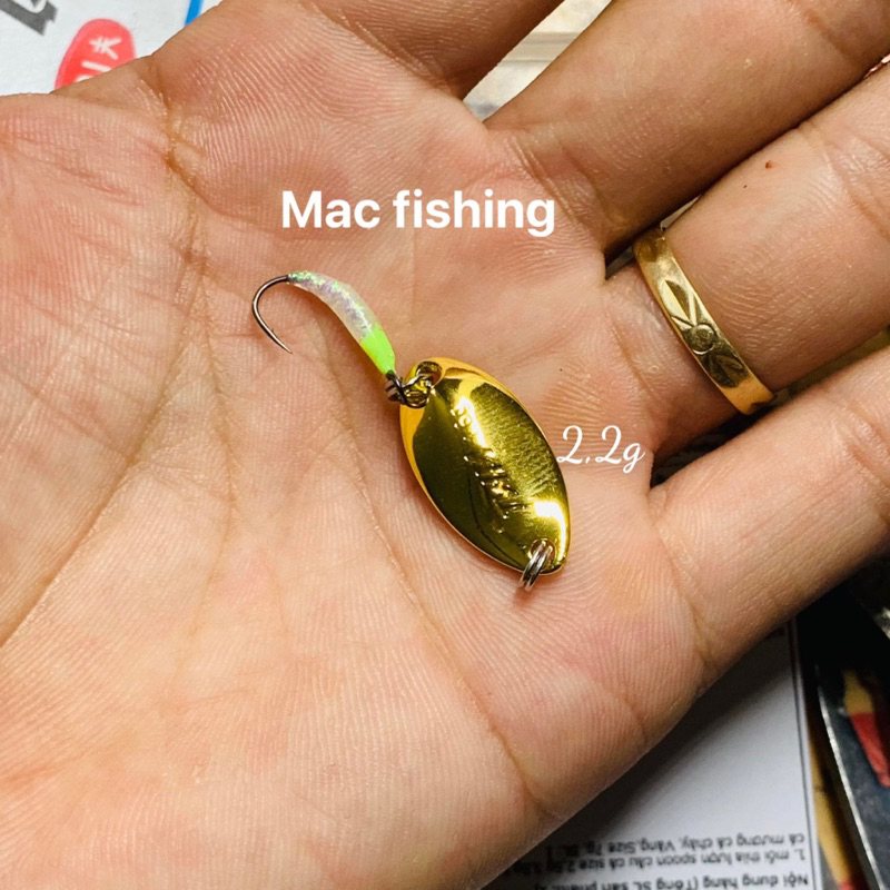 mồi thìa lượn câu cá mương mồi thìa lượn spoon mồi lure suối