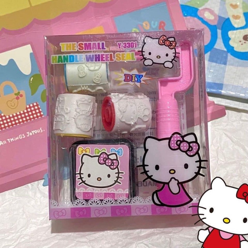 Con Dấu Lăn In Hình Mèo kitty Dễ Thương Dùng Làm Quà Tặng Cho Bạn Gái