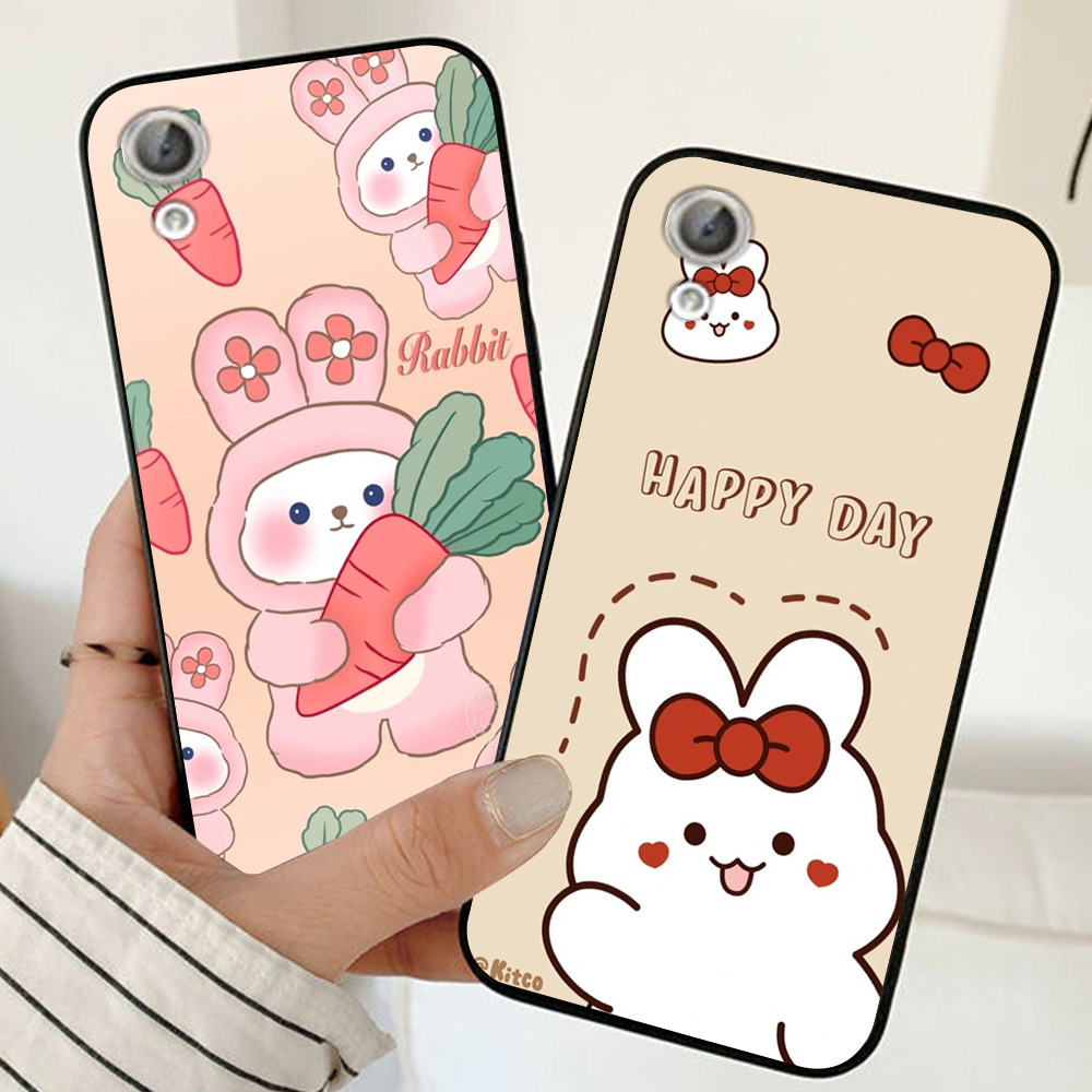 Ốp lưng huawei y6 ii / y6ii in hình thỏ trắng cute dễ thương