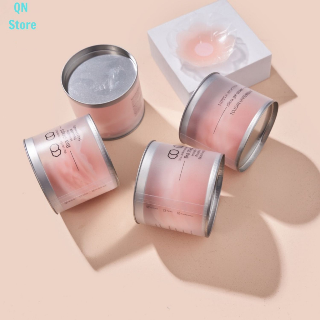 Miếng Che Đầu Ti Nhũ Hoa 5 Cặp 10 Miếng Tàng Hình Siêu dính CLOVER - 9990