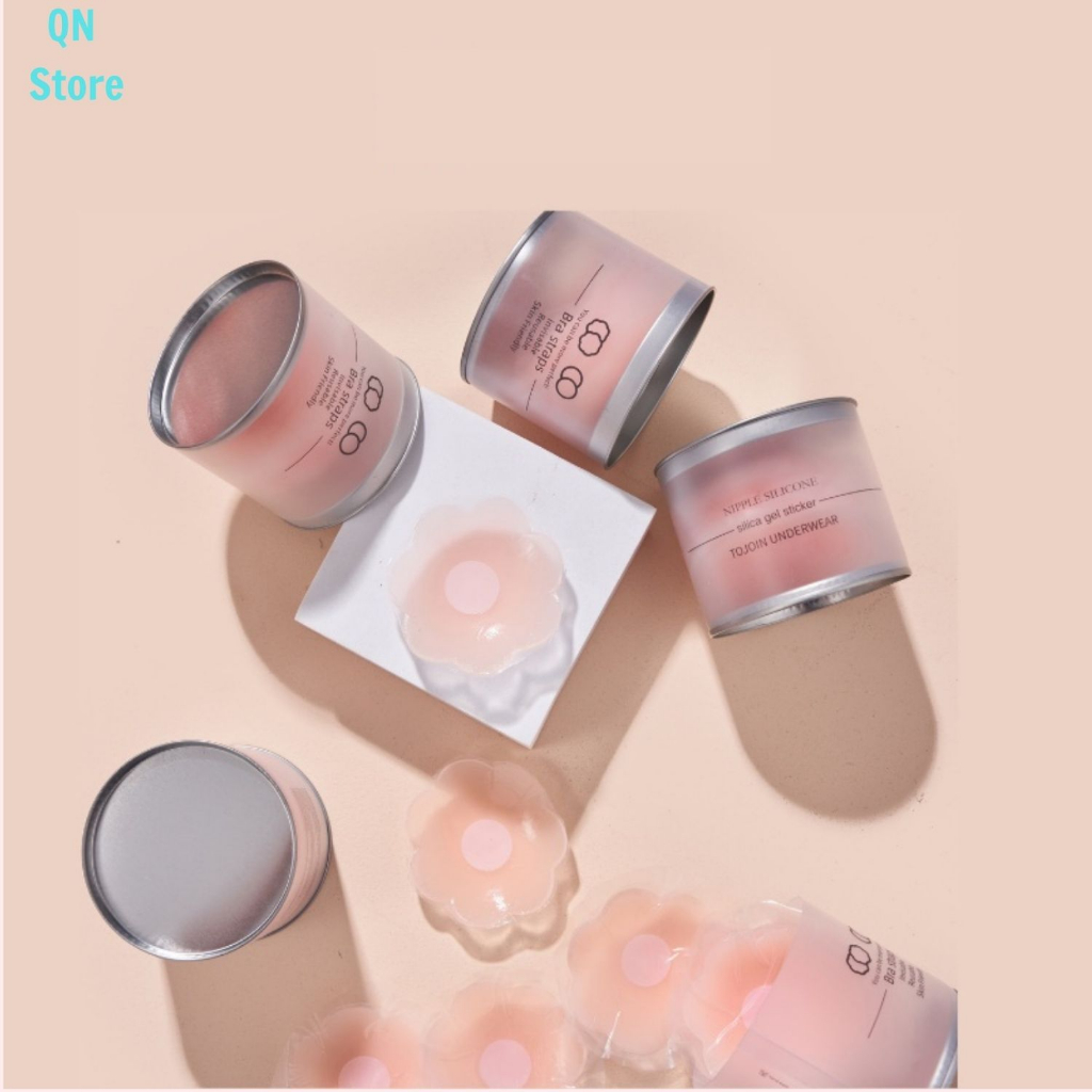 Miếng Che Đầu Ti Nhũ Hoa 5 Cặp 10 Miếng Tàng Hình Siêu dính CLOVER - 9990