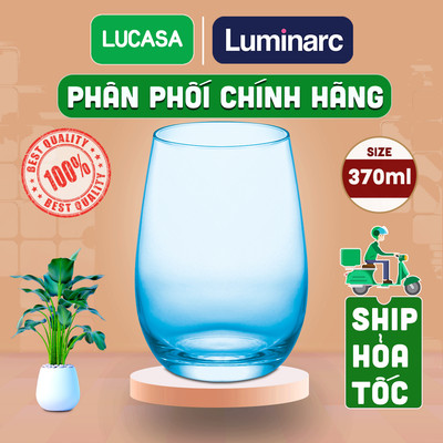 Ly Thủy Tinh Luminarc Maine Sky Blue 370ml - Loại Cao L4587 | Phân Phối Chính Hãng