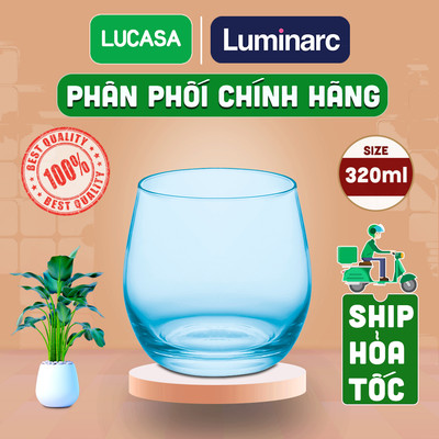 Ly Thủy Tinh Luminarc Maine Sky Blue 320ml - Loại Thấp L4588 | Phân Phối Chính Hãng