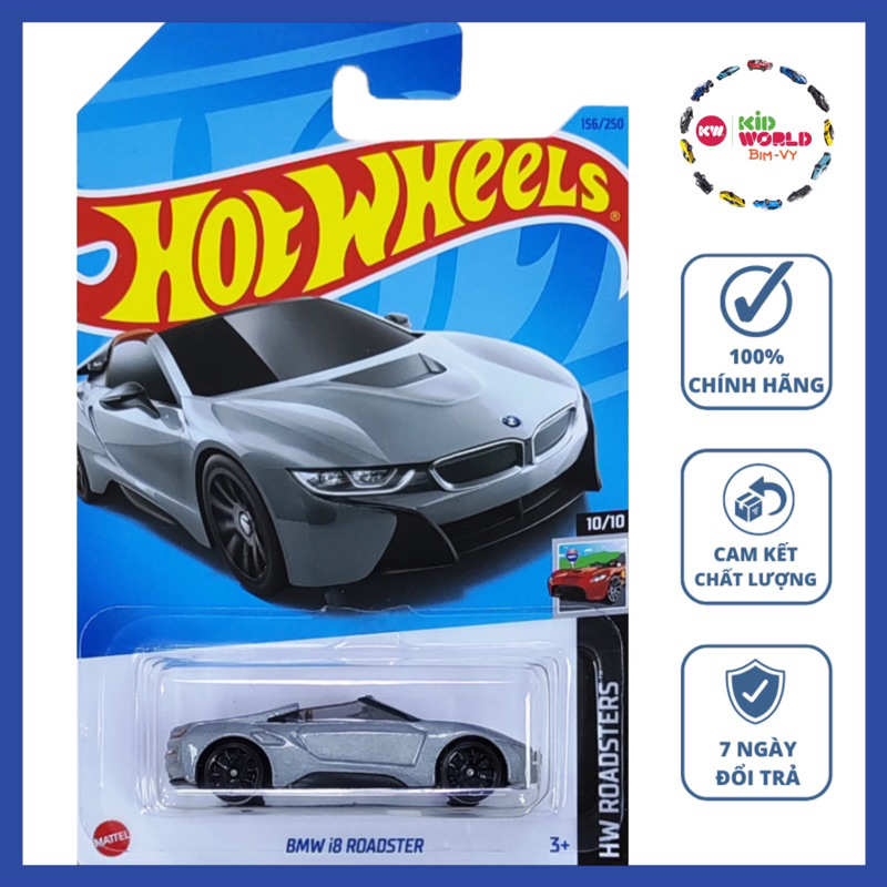 Xe mô hình Hot Wheels basic BMW i8 Roadster HKH44.