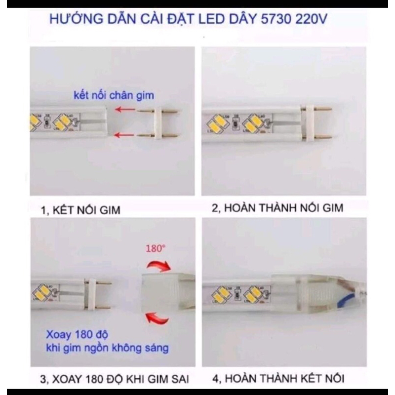 Đèn Led Cuộn 5730 2 Hàng Led. Giá Bán Mét Lẻ