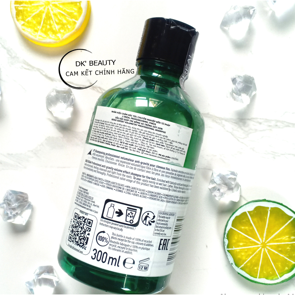 Dầu Gội Làm Phồng Tóc Giúp Tóc Dày Hơn Volumetry 300ml - Loreal Professionnel