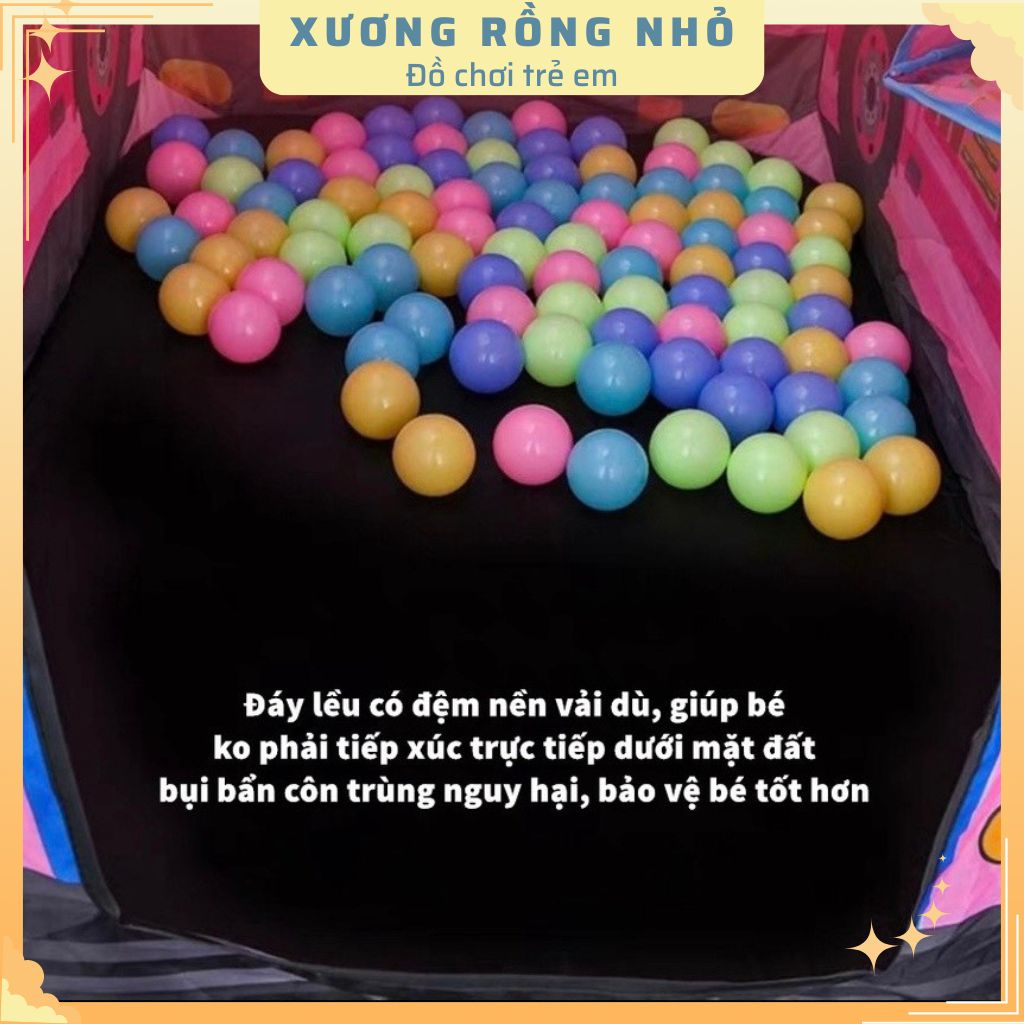 Lều đồ chơi mô hình xe ô tô cho bé, lều nhà banh đa chức năng gấp gọn