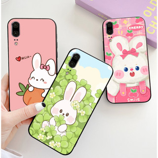 Ốp lưng huawei p20 / huawei p20 lite / nova 3e in hình thỏ trắng cute dễ thương