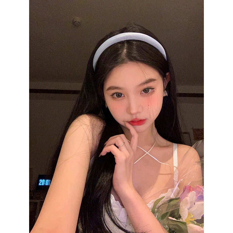 Băng đô cài tóc satin nhẹ nhàng dễ thương