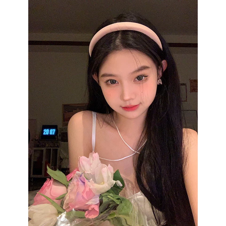 Băng đô cài tóc satin nhẹ nhàng dễ thương