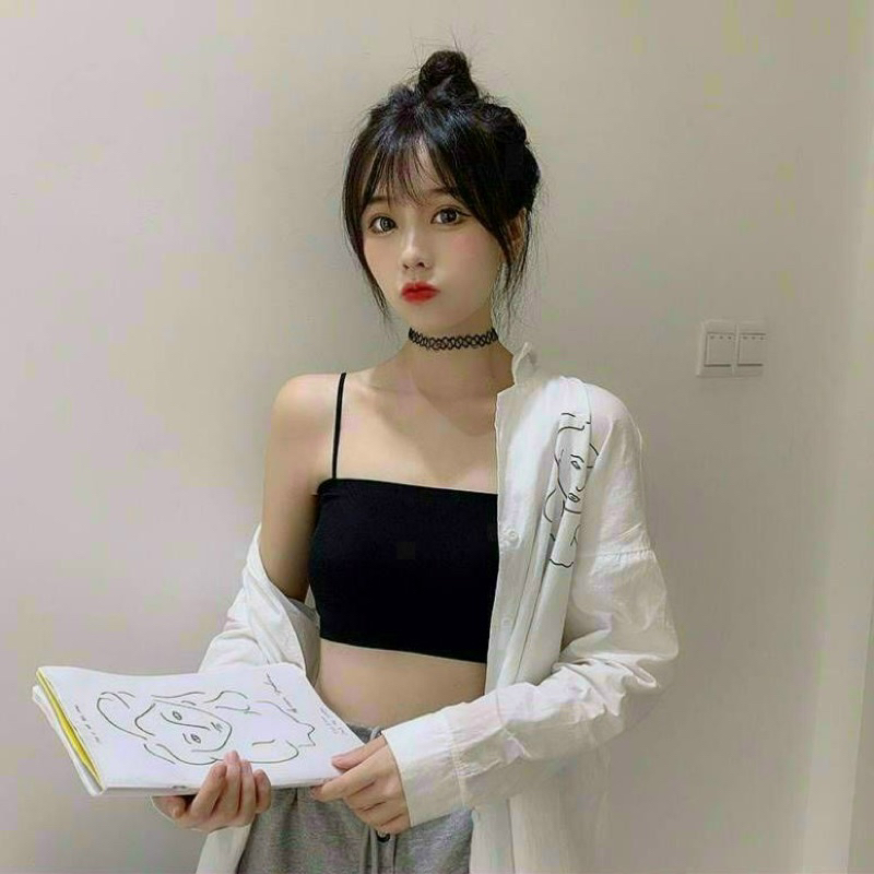 ÁO DÂY BRA MÚT SU TRƠN 2 DÂY LOẠI 1 CHẤT SU DÀY MÁT LẠNH