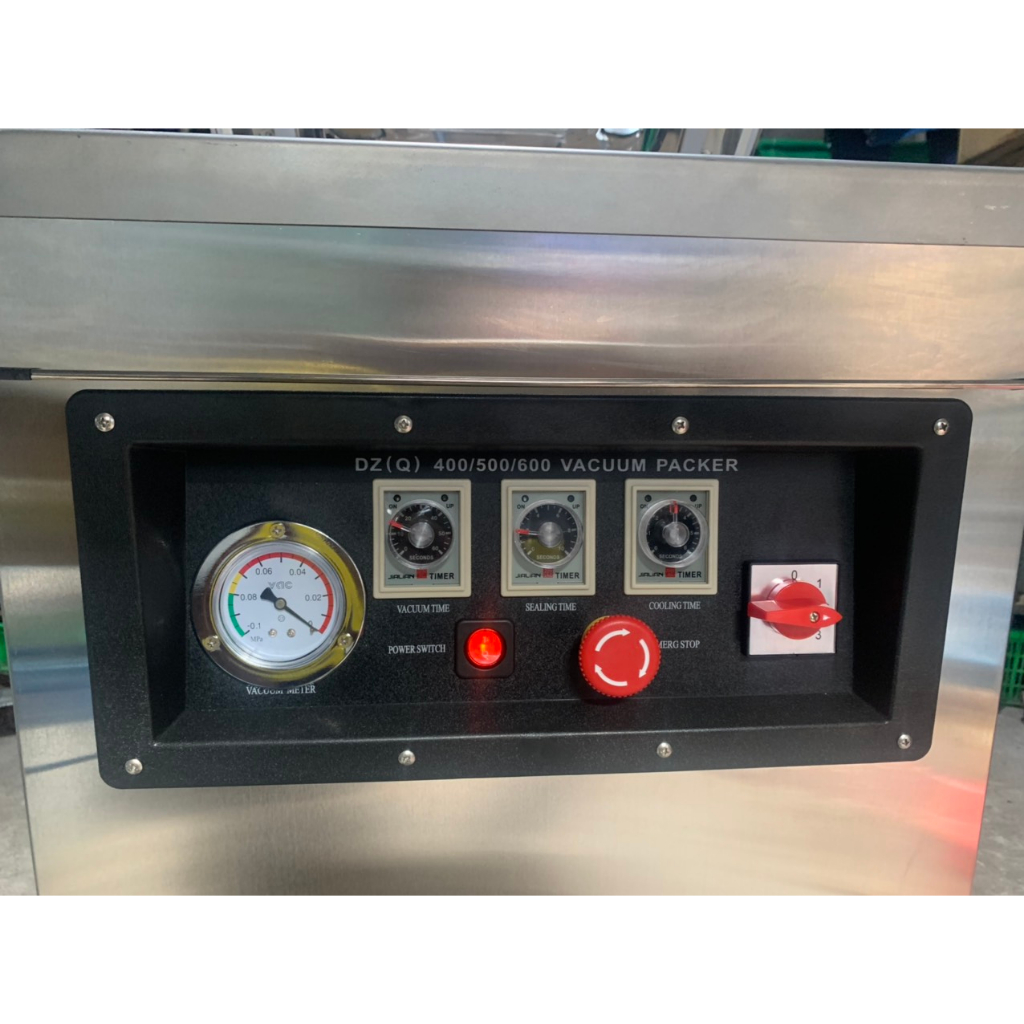 Máy hút chân không công nghiệp DZQ400  DZQ500 công suất bơm chân không 900W cho áp suất đạt -0,1Mpa, 2 thanh hàn