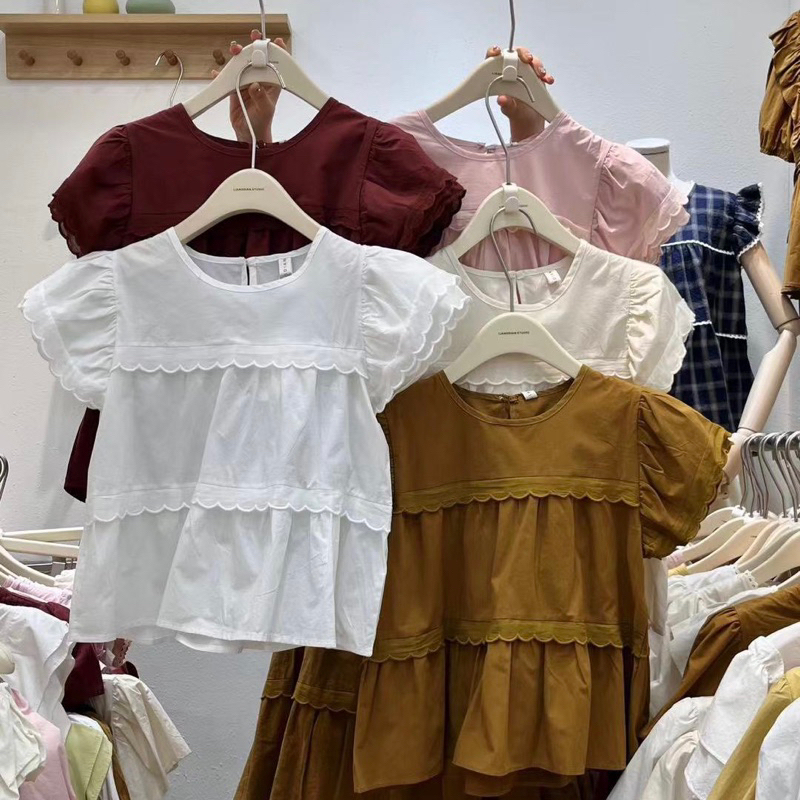Áo babydoll xinh xắn sang trọng qc