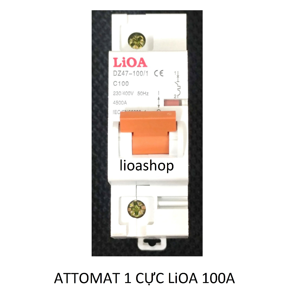 ATTOMAT 1 CỰC LiOA 6A-63A DÒNG ÁT CÀI.