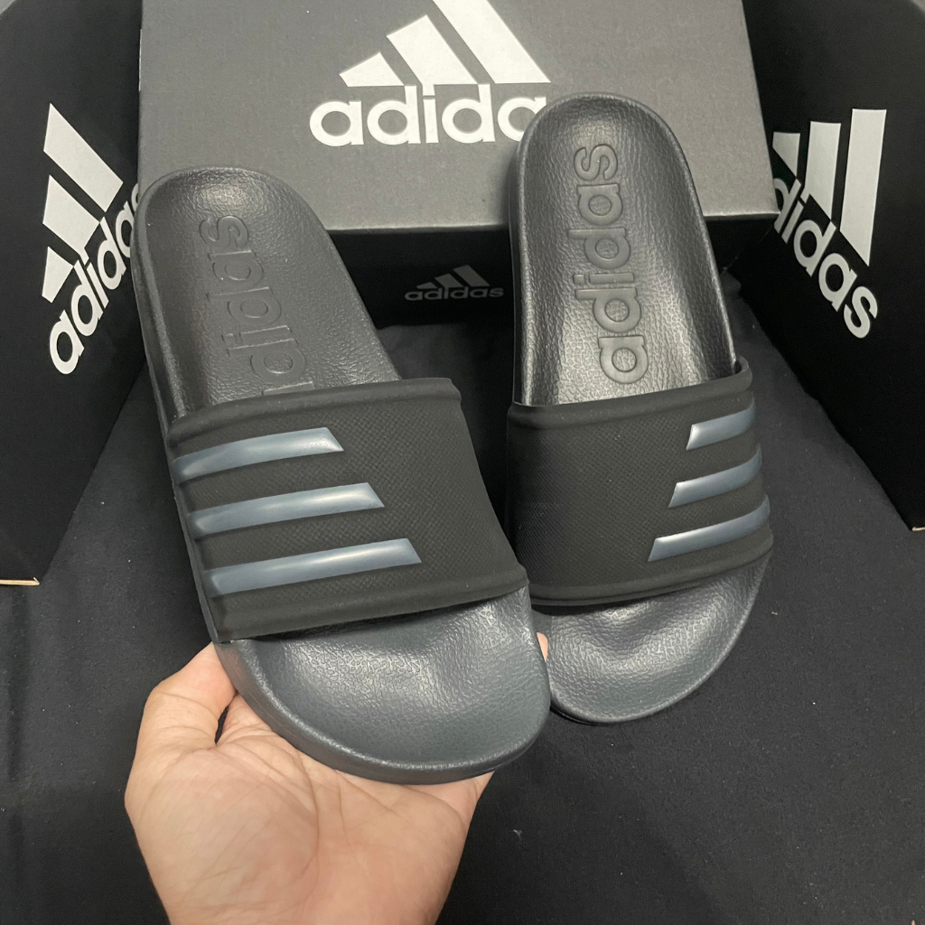 DÉP ADIDAS 3 SỌC QUAI NGANG NAM NỮ MÀU ĐEN XANH ĐẸP/ DÉP ADIDAS ADILETTE 2023