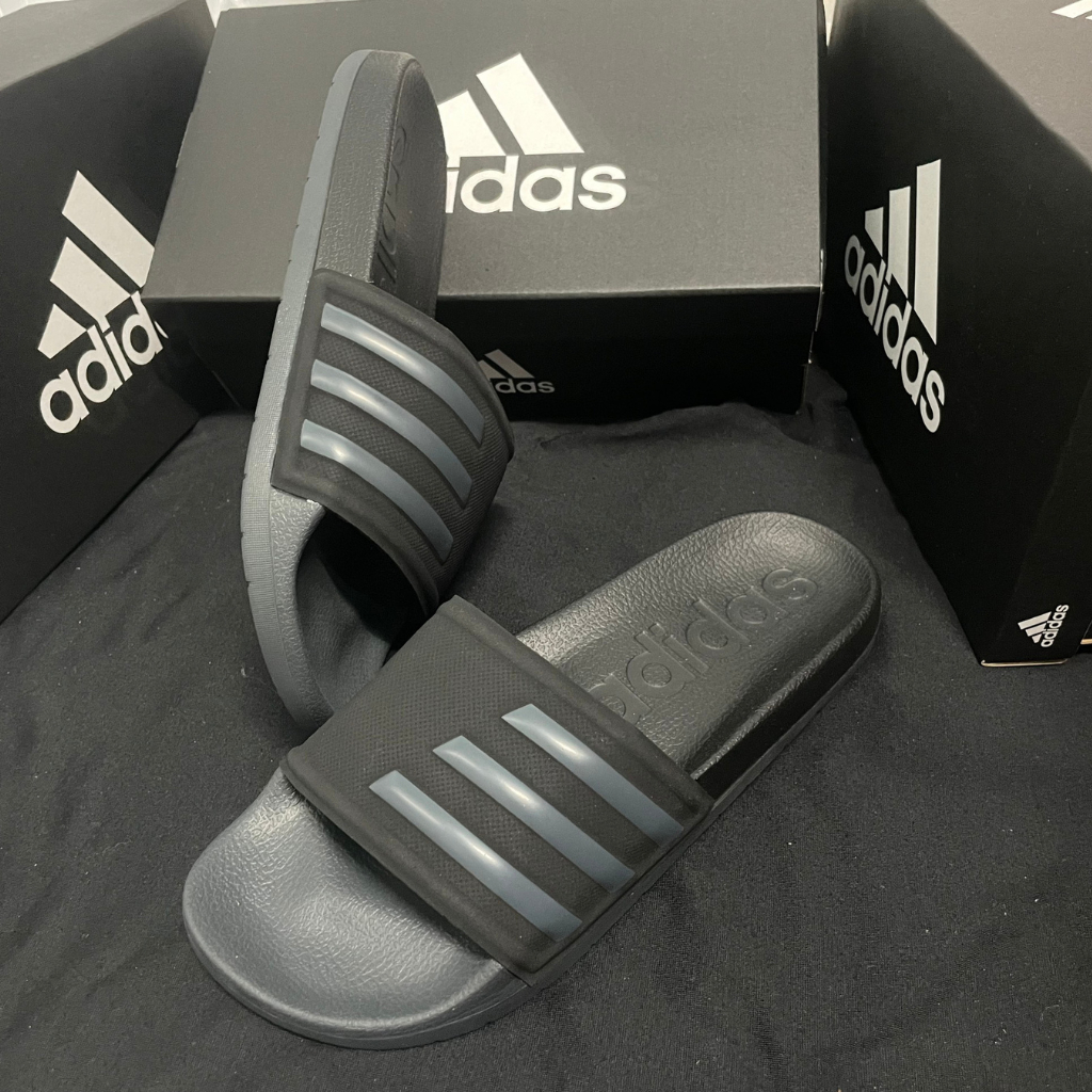 DÉP ADIDAS 3 SỌC QUAI NGANG NAM NỮ MÀU ĐEN XANH ĐẸP/ DÉP ADIDAS ADILETTE 2023