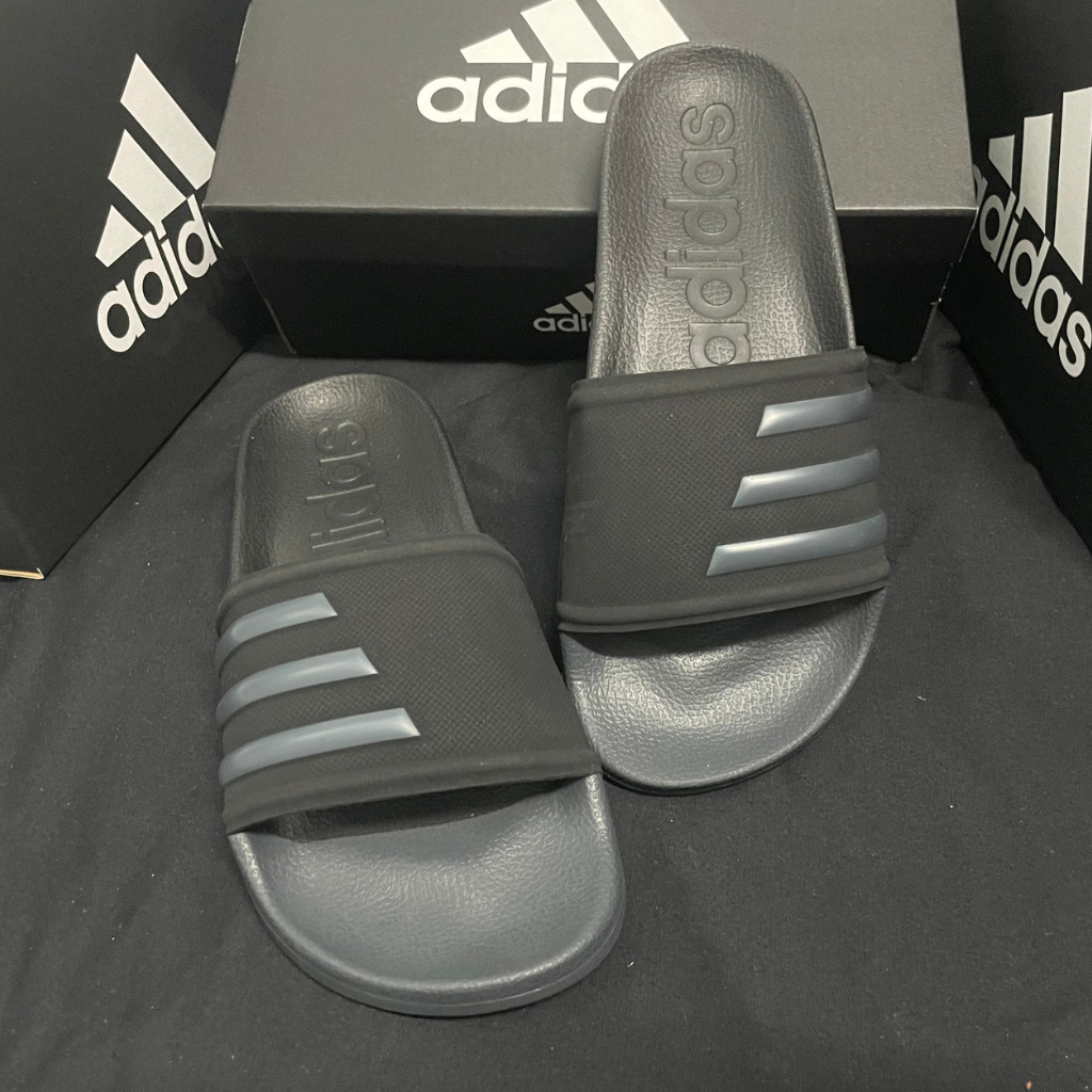 DÉP ADIDAS 3 SỌC QUAI NGANG NAM NỮ MÀU ĐEN XANH ĐẸP/ DÉP ADIDAS ADILETTE 2023