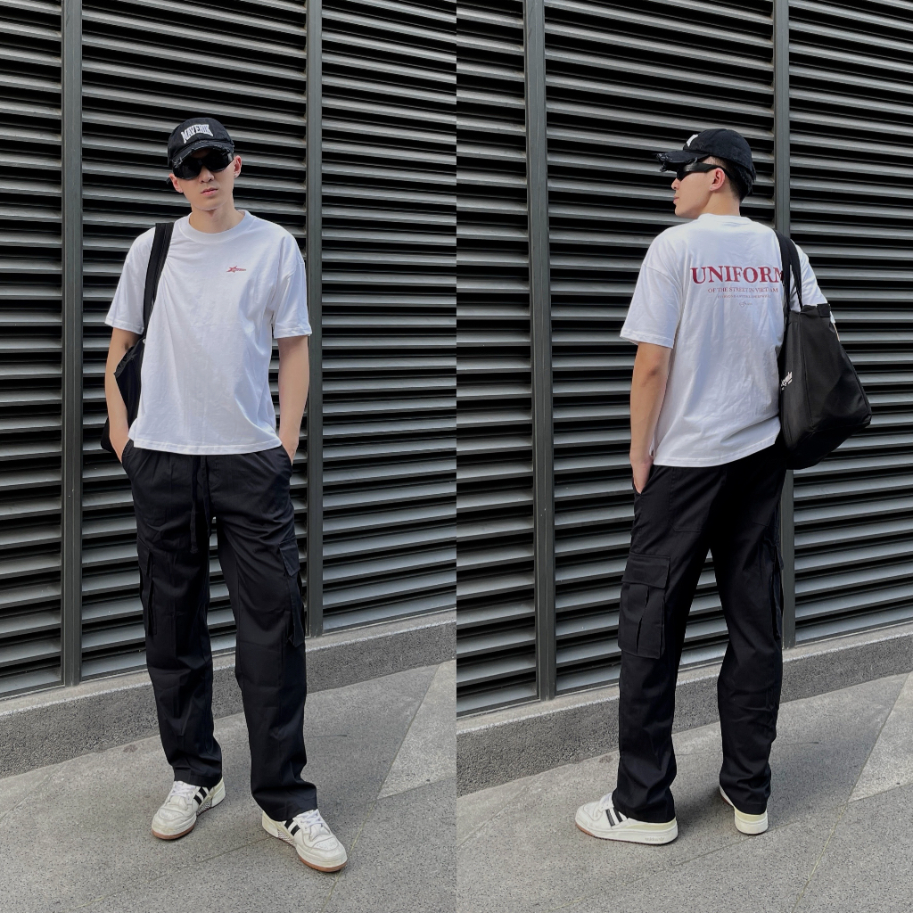 Áo thun Boxy nam nữ, Áo phông tay ngắn cổ tròn unisex 5 màu Uniform Boxy Tee Gucoon