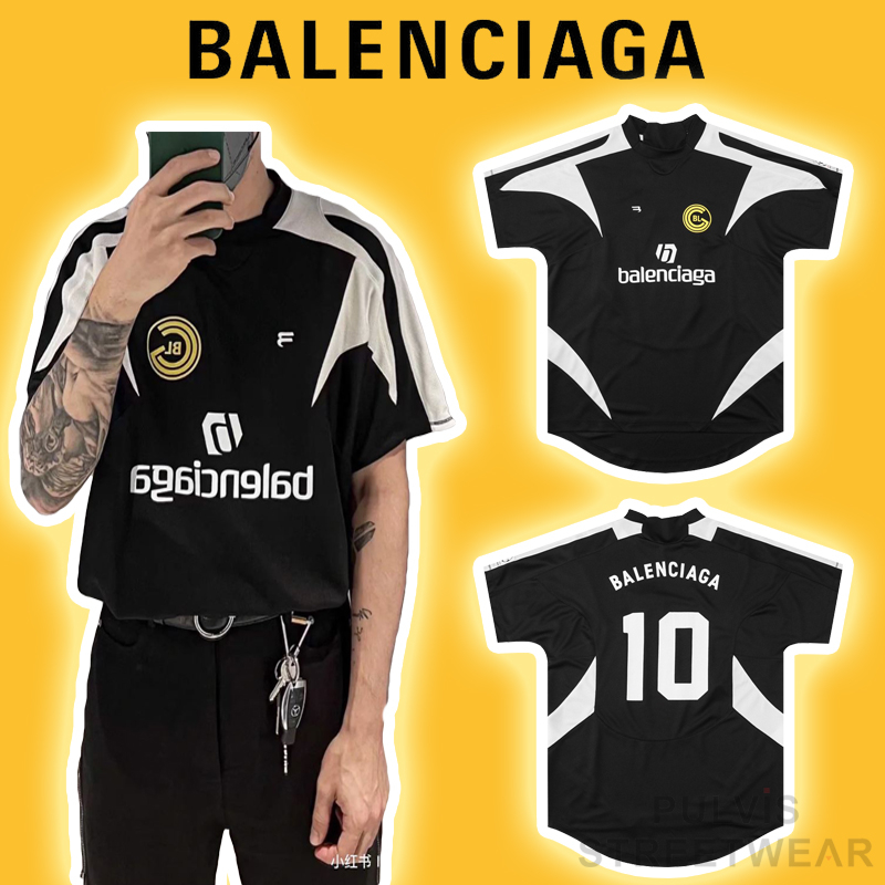 ⚡️[Mirror Quality] - Áo Tee BLCG Panelled Logo Soccer Black T-Shirt, Áo thun BLCG unisex
