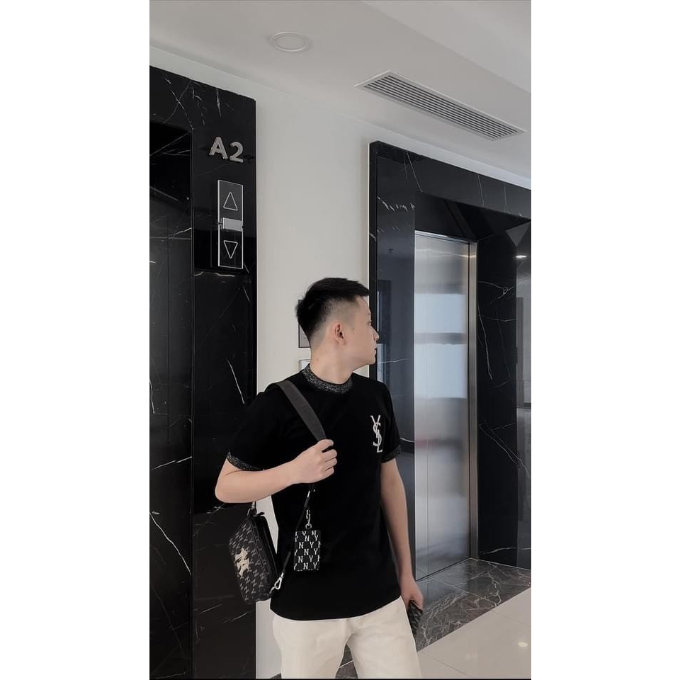 Áo Thun YSL Kim Tuyến Fom Rộng Tay Lỡ Vải Cotton Cao Cấp Mẫu Hot 2023 | BigBuy360 - bigbuy360.vn