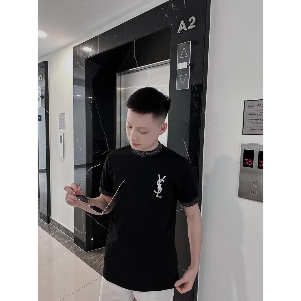 Áo Thun YSL Kim Tuyến Fom Rộng Tay Lỡ Vải Cotton Cao Cấp Mẫu Hot 2023 | BigBuy360 - bigbuy360.vn