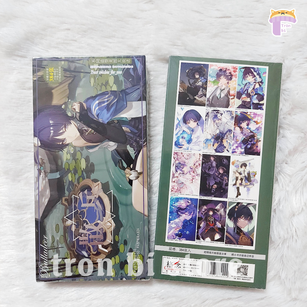 [Nhiều nhân vật] Postcard Genshin Impact 384 cái Kazuha, Ganyu, Ayaka, Raiden shogun, Xiao, Zhongli, Nilou...