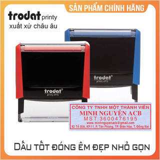 Khắc dấu vuông 5 dòng hiệu Trodat hàng tốt chính hãng , khắc dấu logo và chữ theo yêu cầu