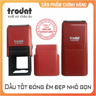 Khắc dấu tròn Trodat 4924 hộp vuông 38 x 38mm, con dấu công ty, khắc dấu logo và chữ theo yêu cầu