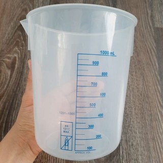 [onelab] Cốc nhựa cốc đong ly đong nhựa 1000ml/ becher/ beaker nhựa 1000ml