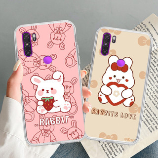 Ốp lưng vsmart Active 3 in hình thỏ trắng cute dễ thương