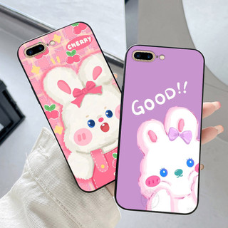 Ốp lưng Iphone 7 / ip 8 / ip 7 Plus / ip 8 Plus in hình thỏ trắng cute dễ thương
